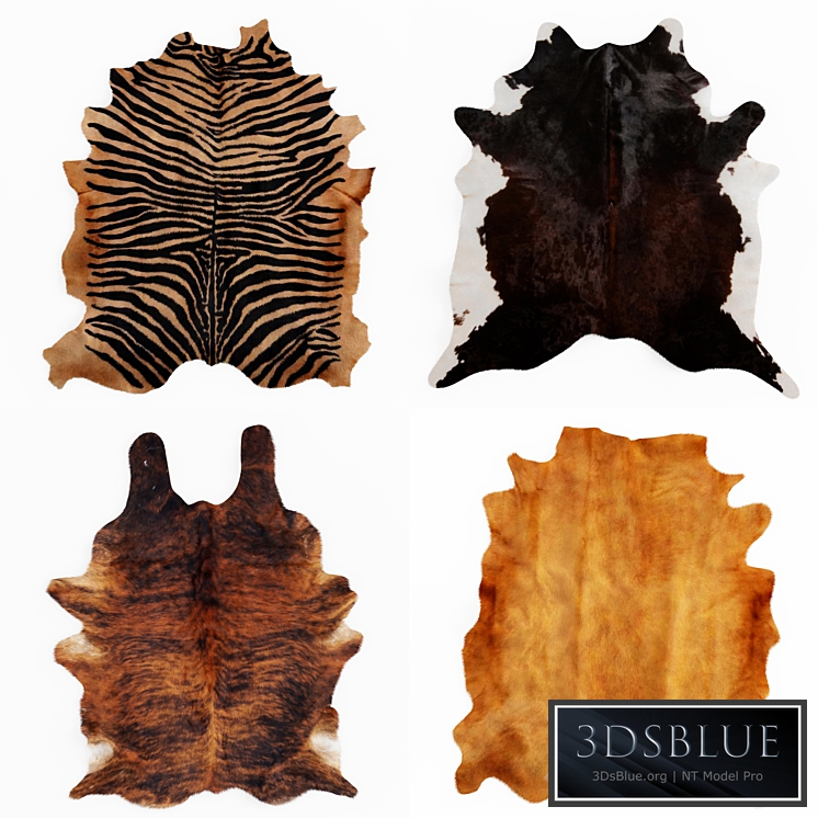 Four rugs from animal skins 03