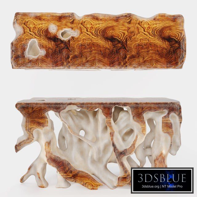 Designer Table Top / Console in the form of tree roots