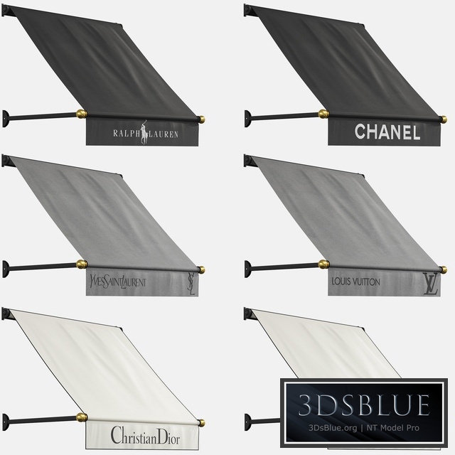 Awnings set (boutiques)
