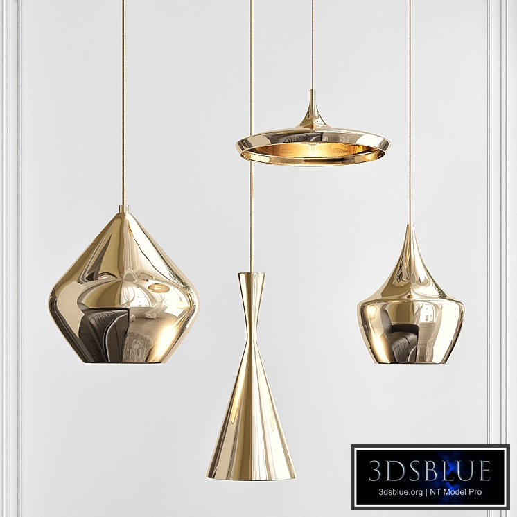 Beat Light chandelier Set Tom Dixon Loft-Concept Black and White