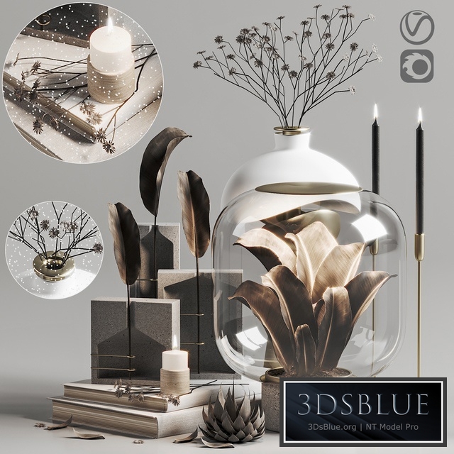 Decoration Set 005 Nebl Ghost Collection Spring Vase Lamp