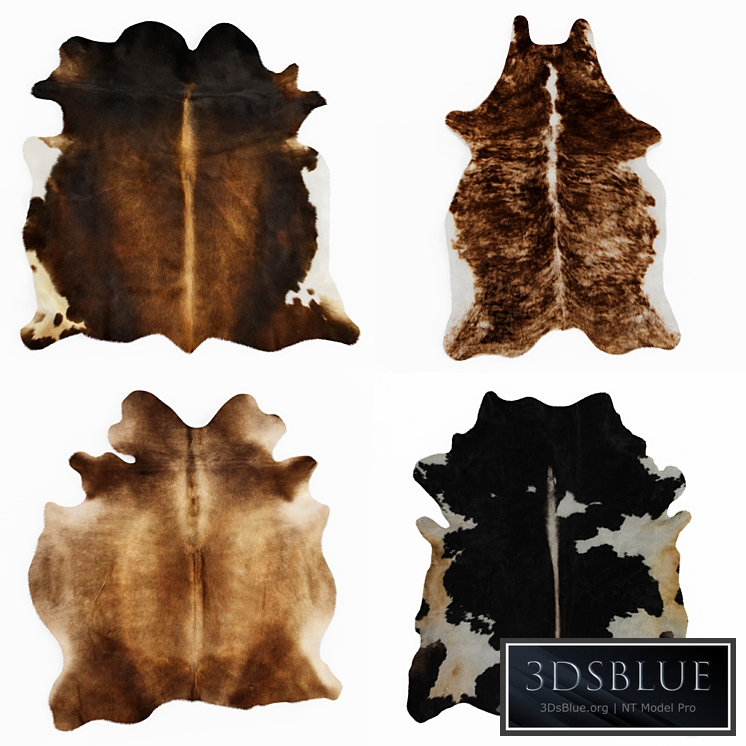 Four rugs from animal skins 05