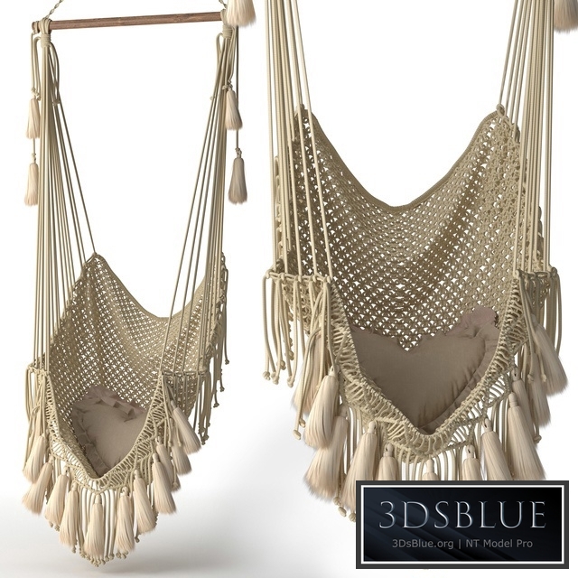 Hammock chair outboard with fringe