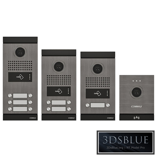 Set of COMMAX FINE VIEW on-door speakerphones