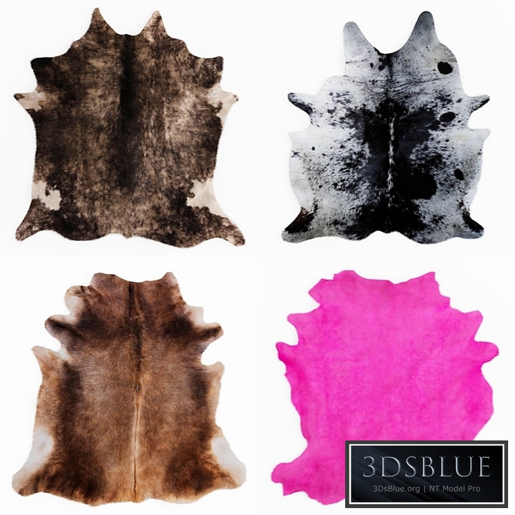 Four rugs from animal skins 07