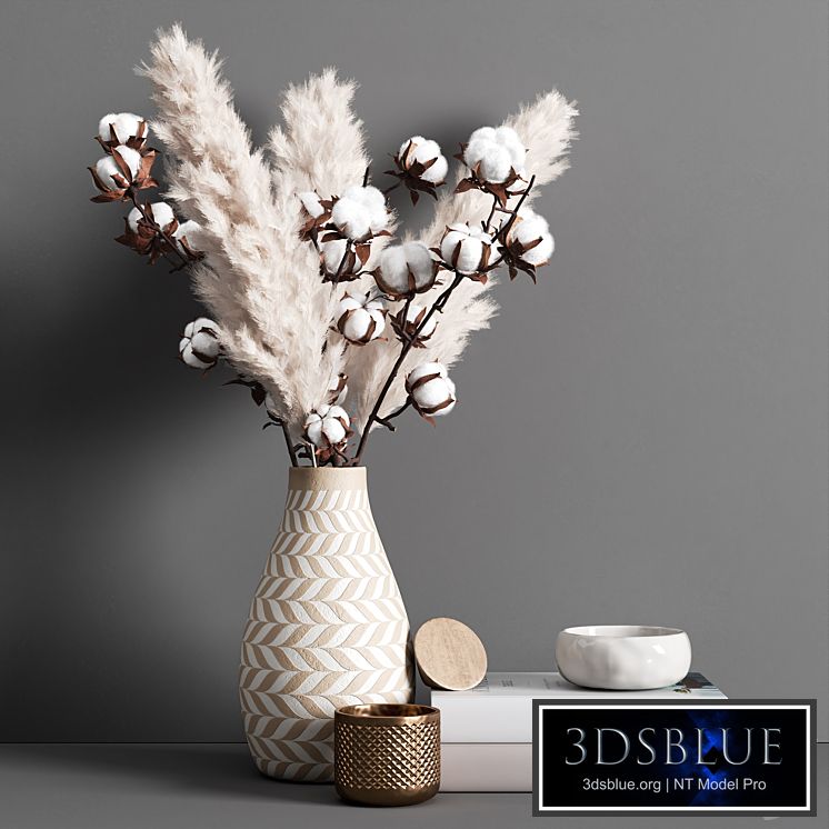 Decorative set pampas