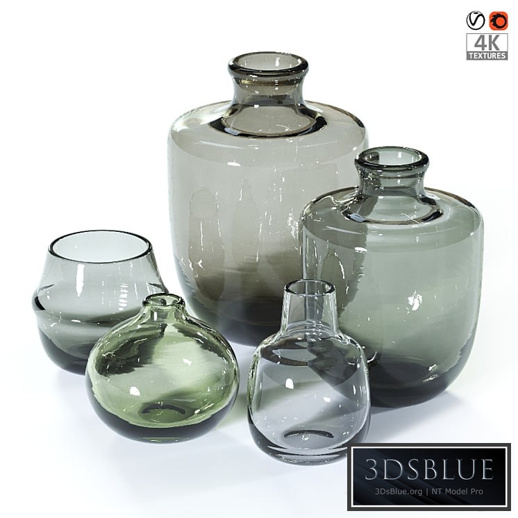 Glass vases T01