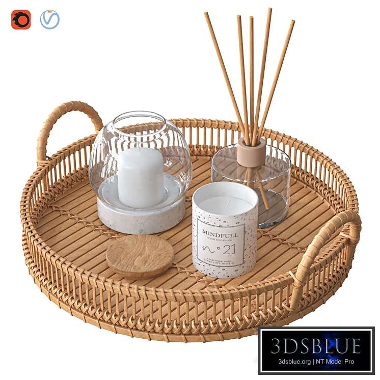 Rattan tray