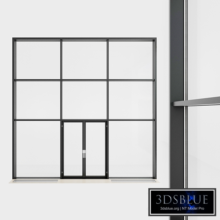 Panoramic glazing. Stained glass window. 31