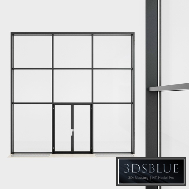 Panoramic glazing. Stained glass window. 31