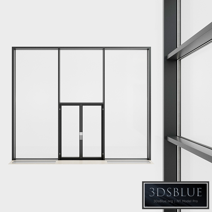 Panoramic glazing. Stained glass window. 33