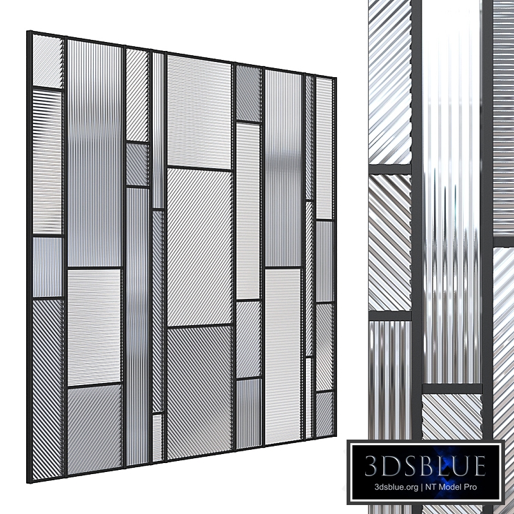 Glass partition 003. (4 sizes)