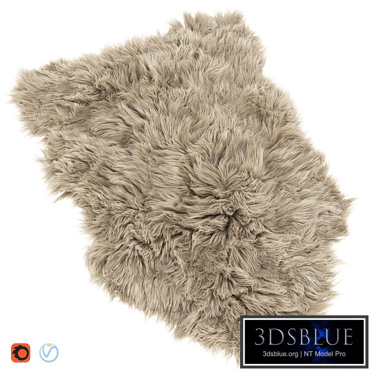 Frost Lux Fur Room Latte Rug