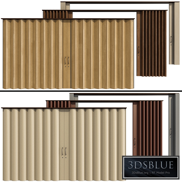 Sliding Partition made of wood and PVC