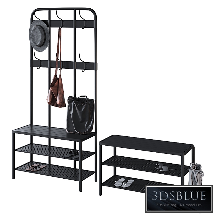 Ikea Pinning Pinnig | Hanger with section for shoes