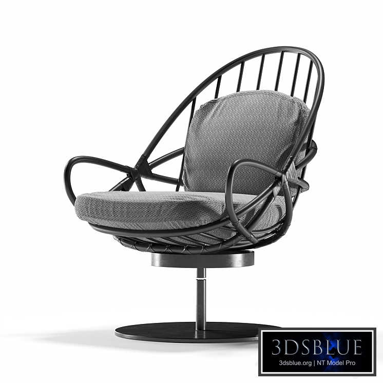 Twist Armchair Marco Corti Black