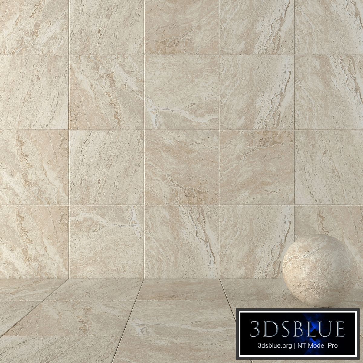 Stone Wall Tiles Antico Sand Set 1