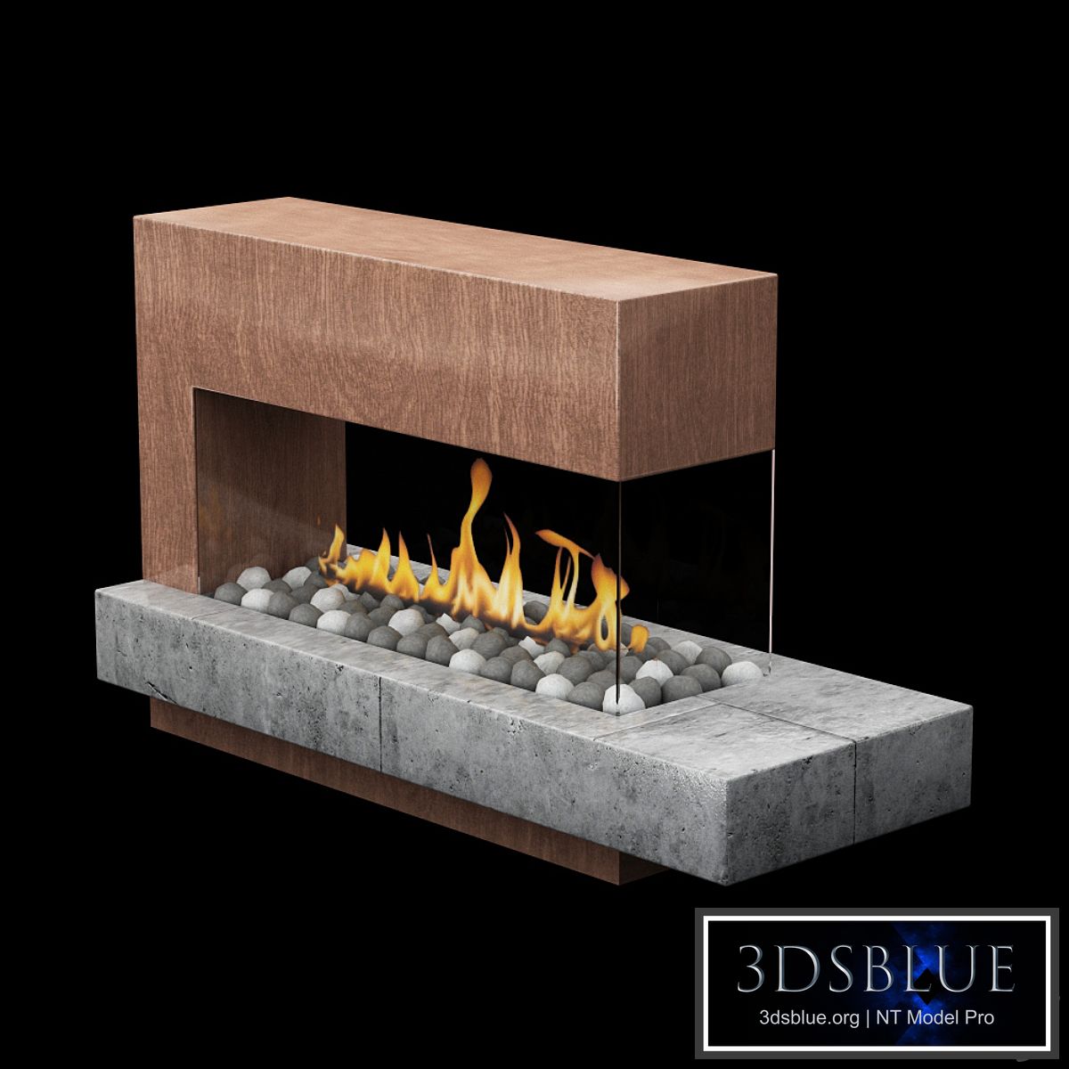Modern fireplace