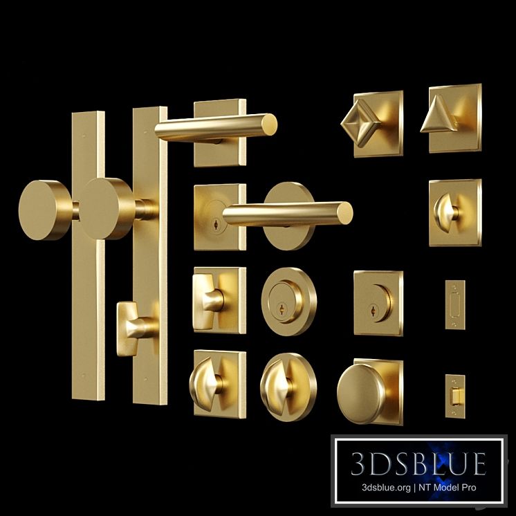 Door handle set 02 by School House