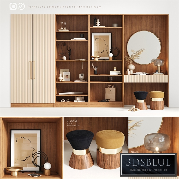 Furniture composition for the hallway