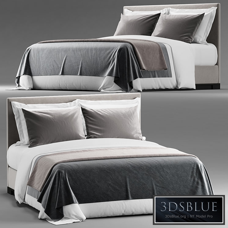 Simple bed for hotel room 2