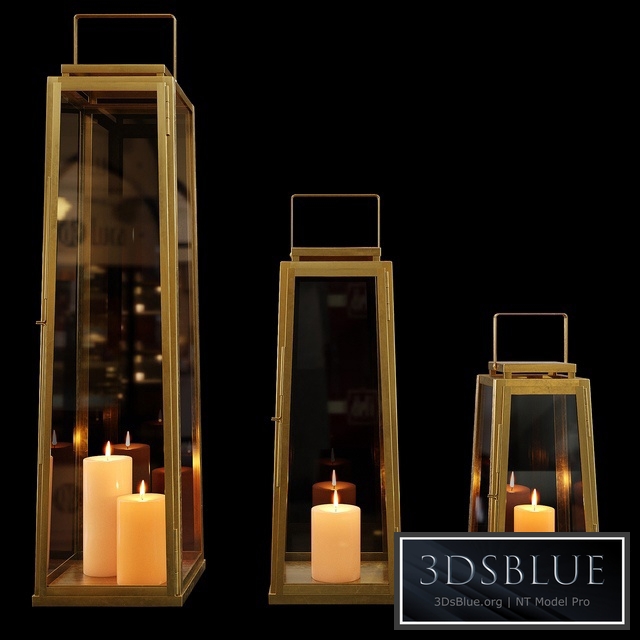 Zara Home - The golden decorative lantern for a candle