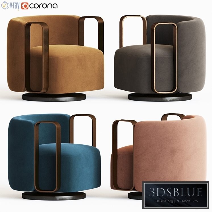 Kelly Bracelet Armchair Fendi Casa