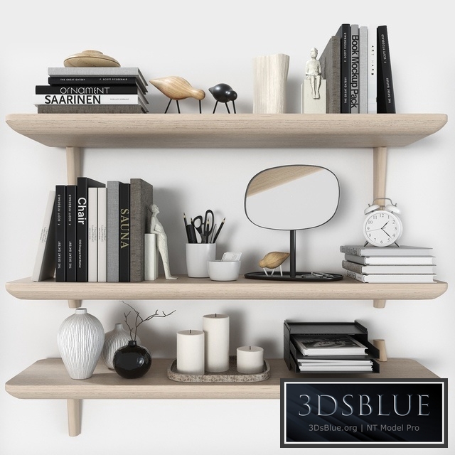 Shelves LISABO (IKEA) with decorative filling