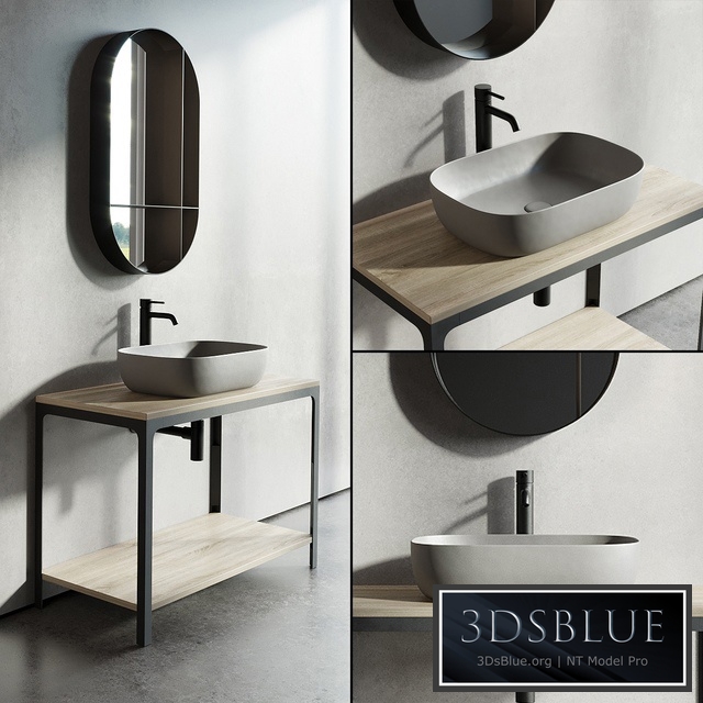 Scarabeo Ceramiche ABLE Single Vanity Unit Set 1