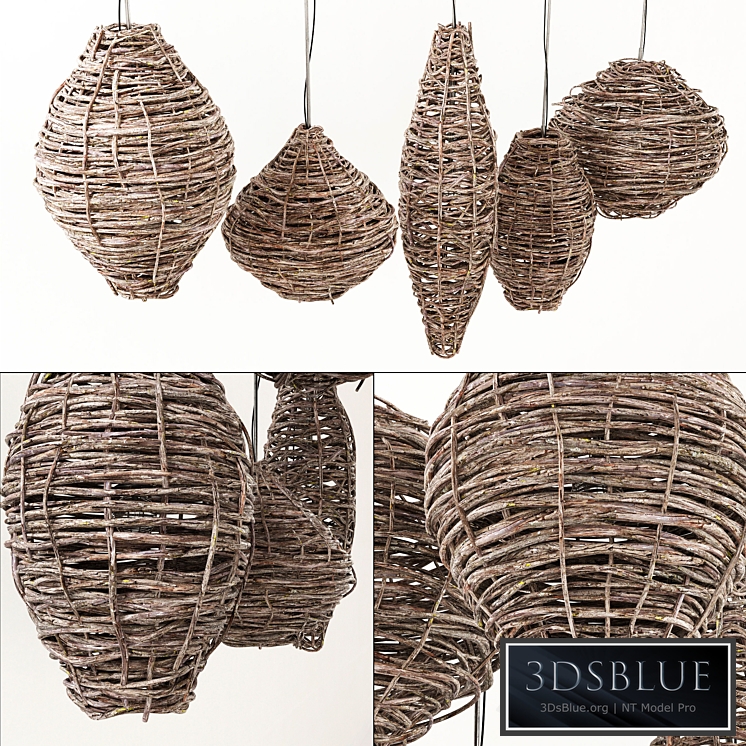 Branch Vespiary decor lamp n1 / Branch hive lights