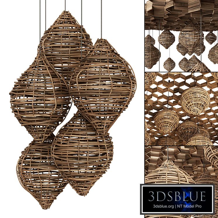 Branch Vespiary ceiling decor n1 / Beehive ceiling with branches