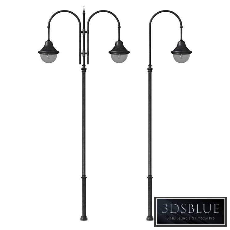 Forged street lamp