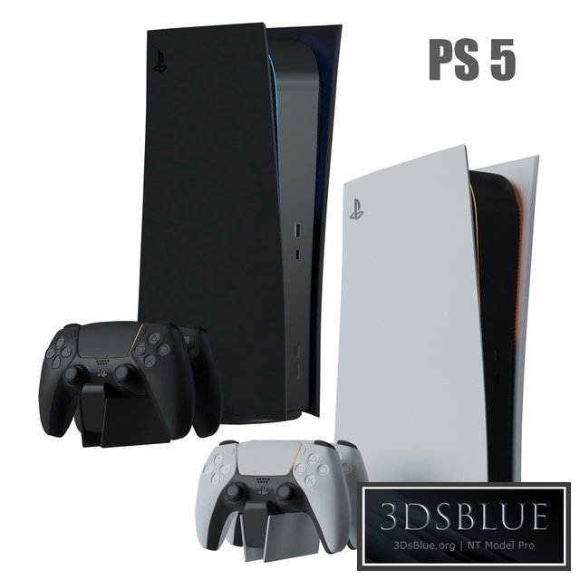 Sony PlayStation 5 console with ps5 gamepad