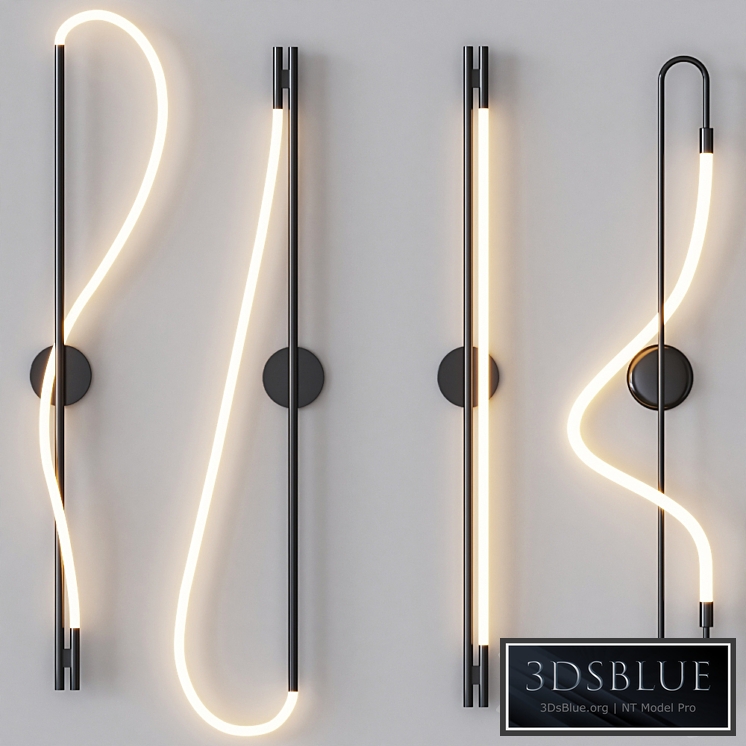 Luke Lamp Co - Wall Sconce Black Set