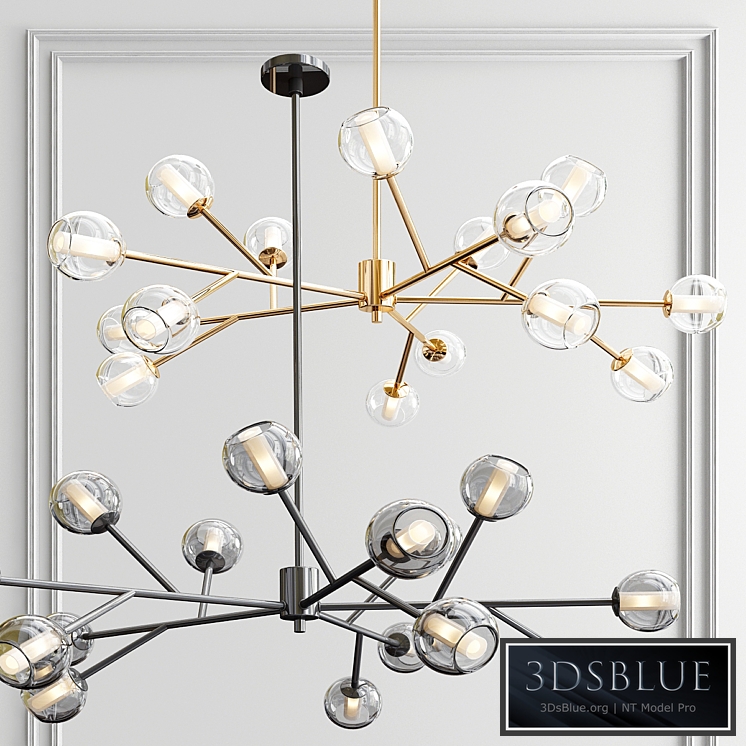 Dainolite horizontal chandelier
