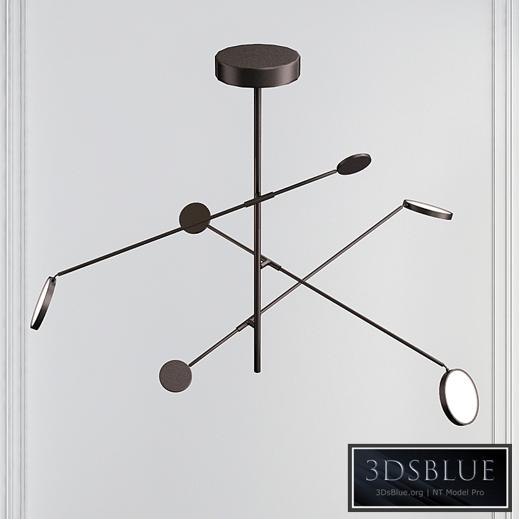 Radar 75-Watt Equivalence Integrated LED Black Pendant