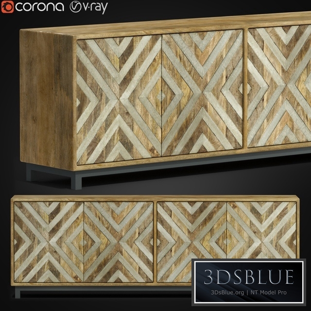 Four-Door Entertainment Console