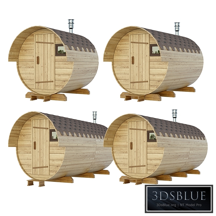 The bath is cylindrical