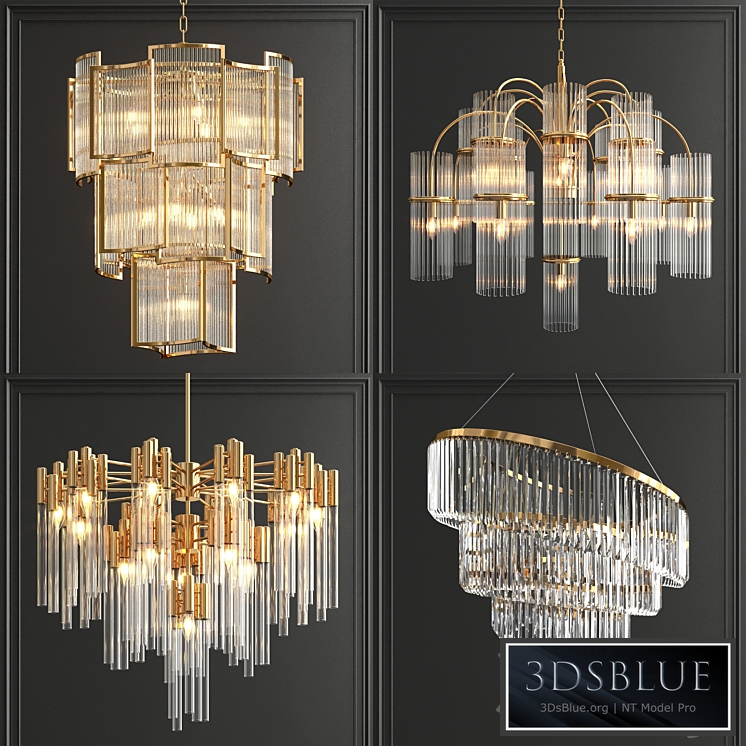 Collection of modern crystal chandeliers