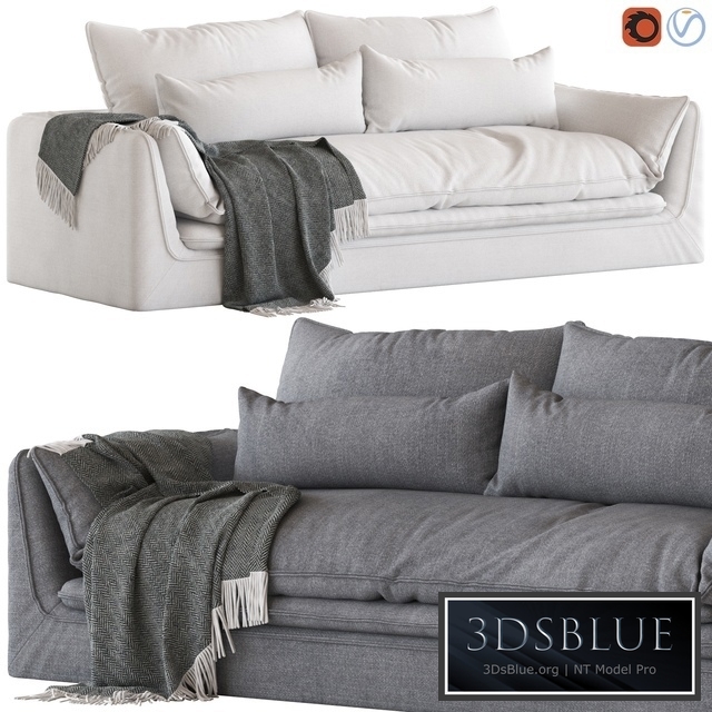 Globewest Orlando Seamed 4-Seater Sofa