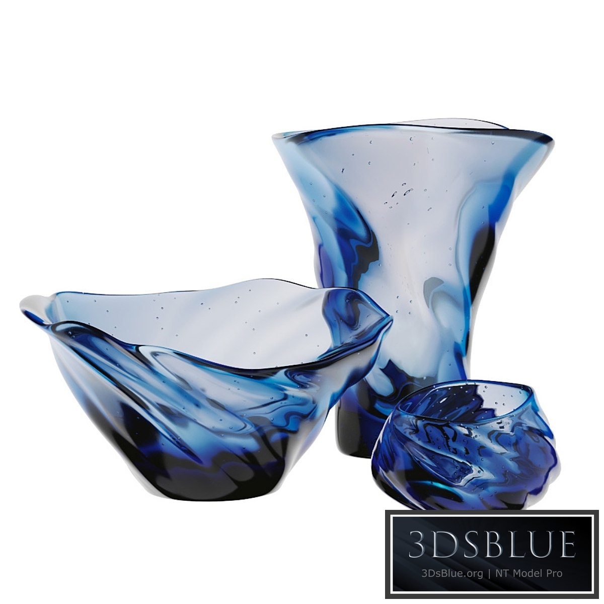 Murano Decor Vase Set