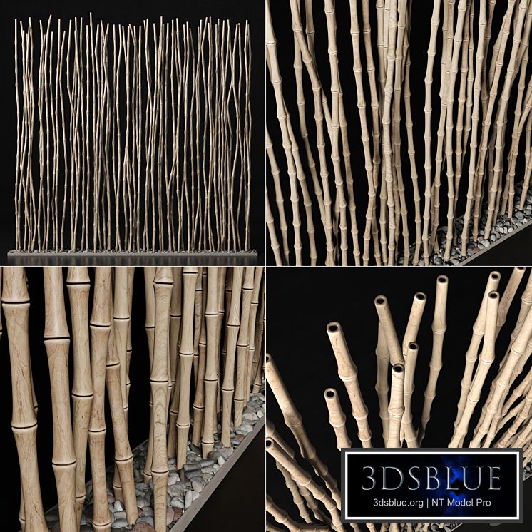 Bamboo thin branch decor n3 / Decor from thin bamboo branches