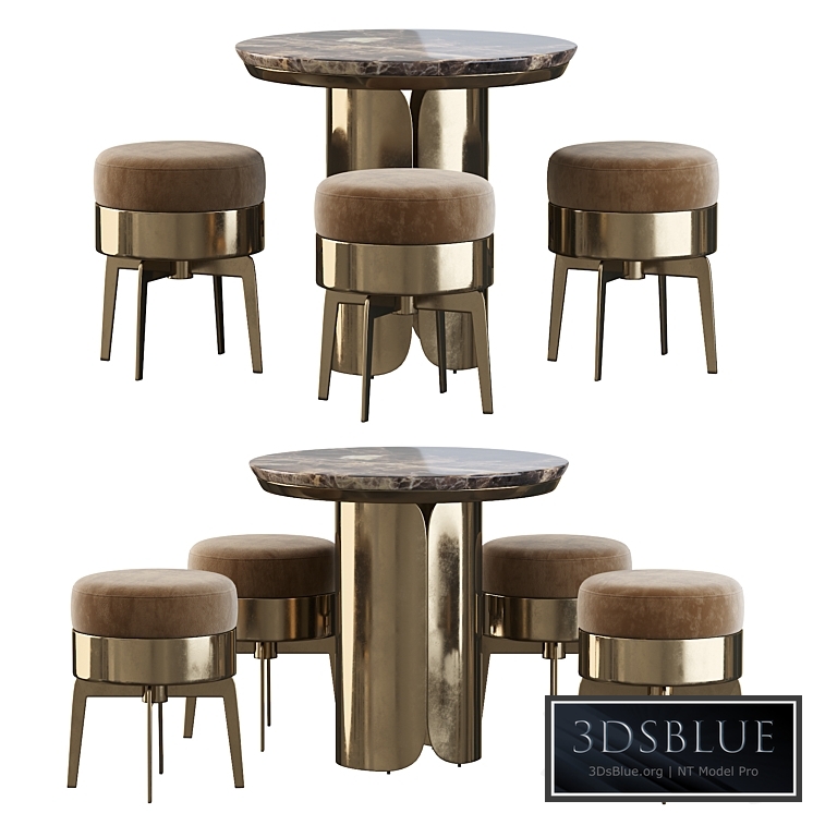 Gabriel Coffe Table and Feel Good Pouf