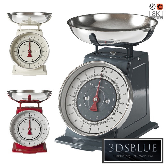 Kitchen appliance. Retro-style scales.