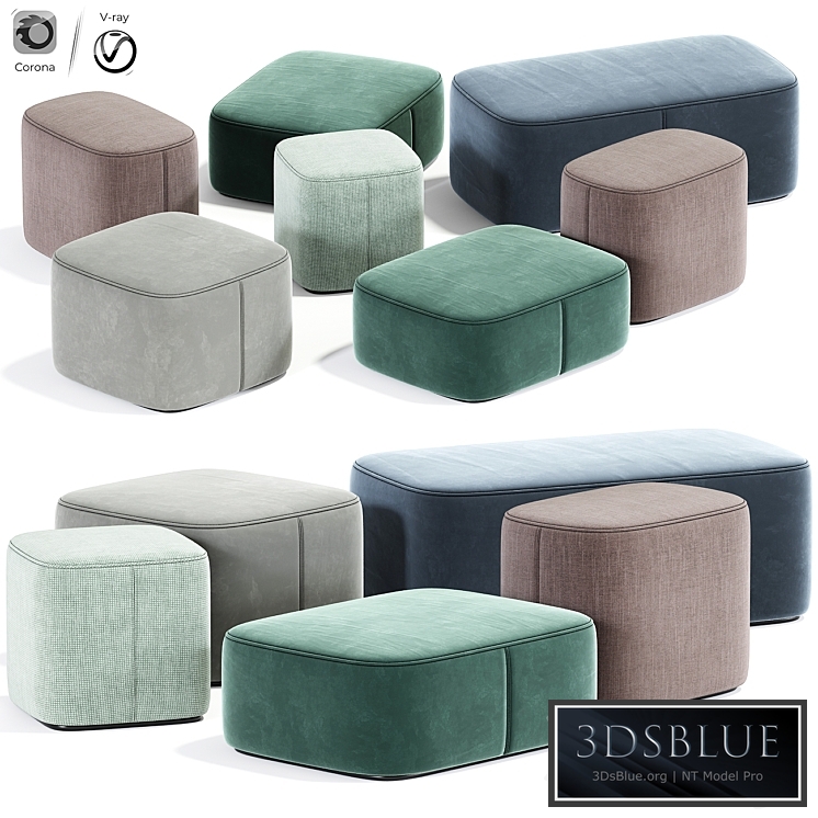 Alvin maris corner pouf