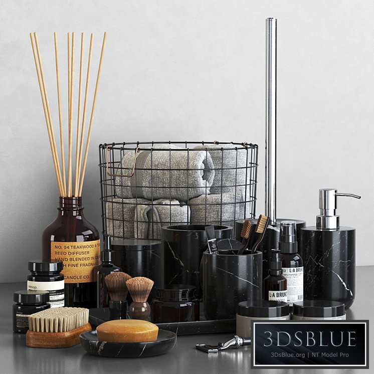 Nexus Black Marble Bathroom Accessories