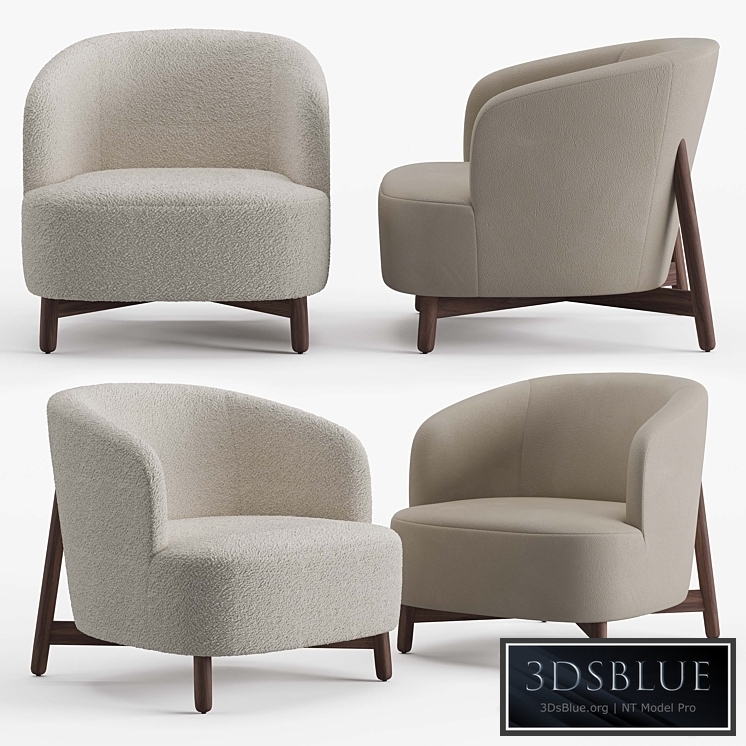 Porada copine wood armchair