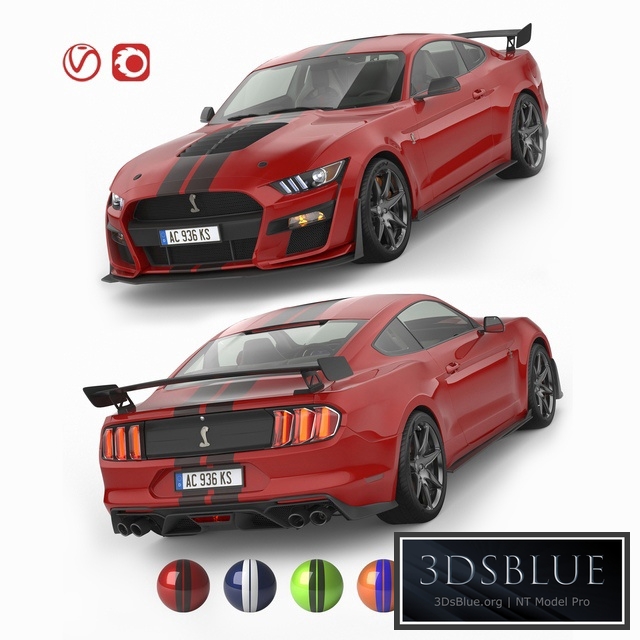 Ford Mustang Shelby GT500 2020 with HQ Interior