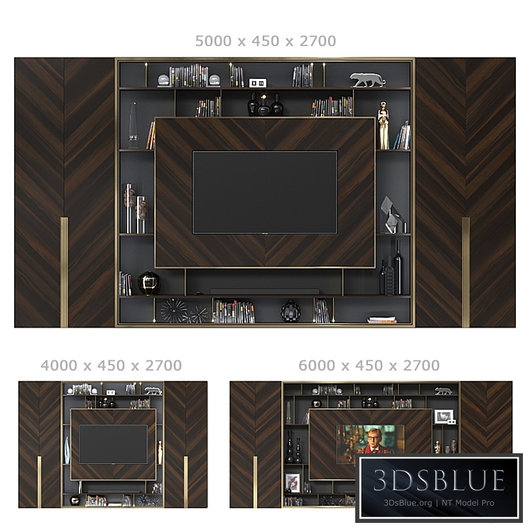 TV wall 041. (3 sizes)