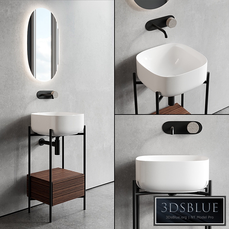 Scarabeo Ceramiche Diva Floor-standing Vanity Unit Set 1